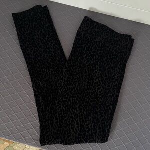 Old Navy Black Animal Velvet Print Stevie High-Rise Leggings, Women’s XL Tall